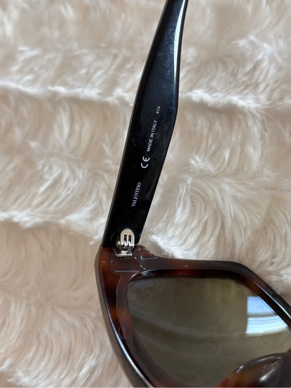 Valentino Tortoiseshell Rectangular Sunglasses - Brown Lenses